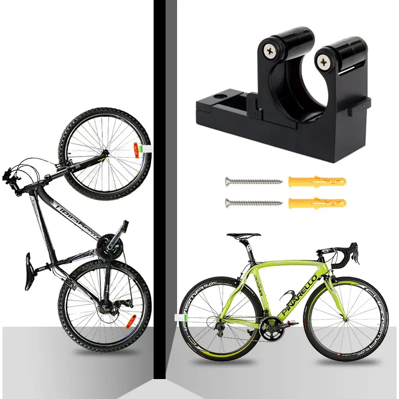 Adjustable Bicycle Wall Mounted Rack Indoor Vertical Mountain Bike Storage Display Stand Hook Parking Holder Cycling Accessories