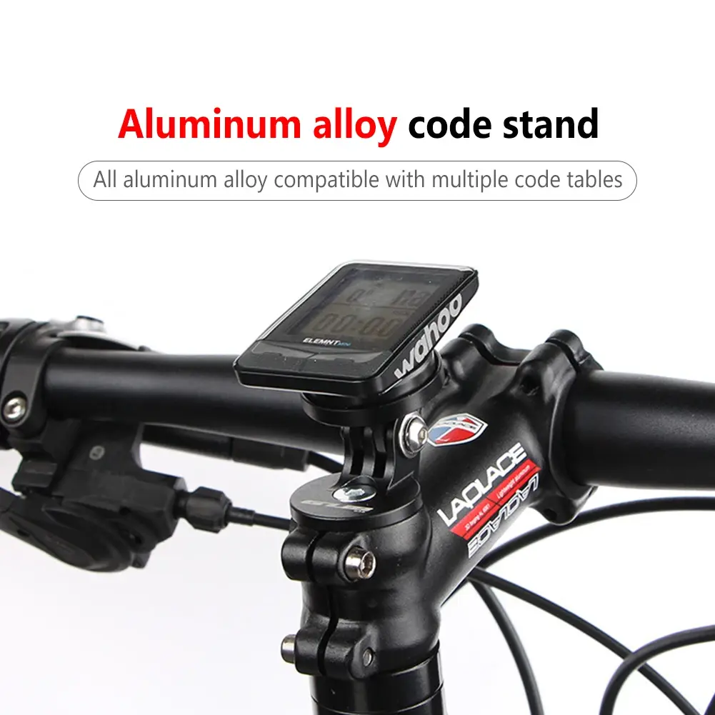 Bicycle Computer Adjustable Stem Mount Holder Stopwatch Speedometer Support Stand MTB Accessories for Garmin Bryton Cateye