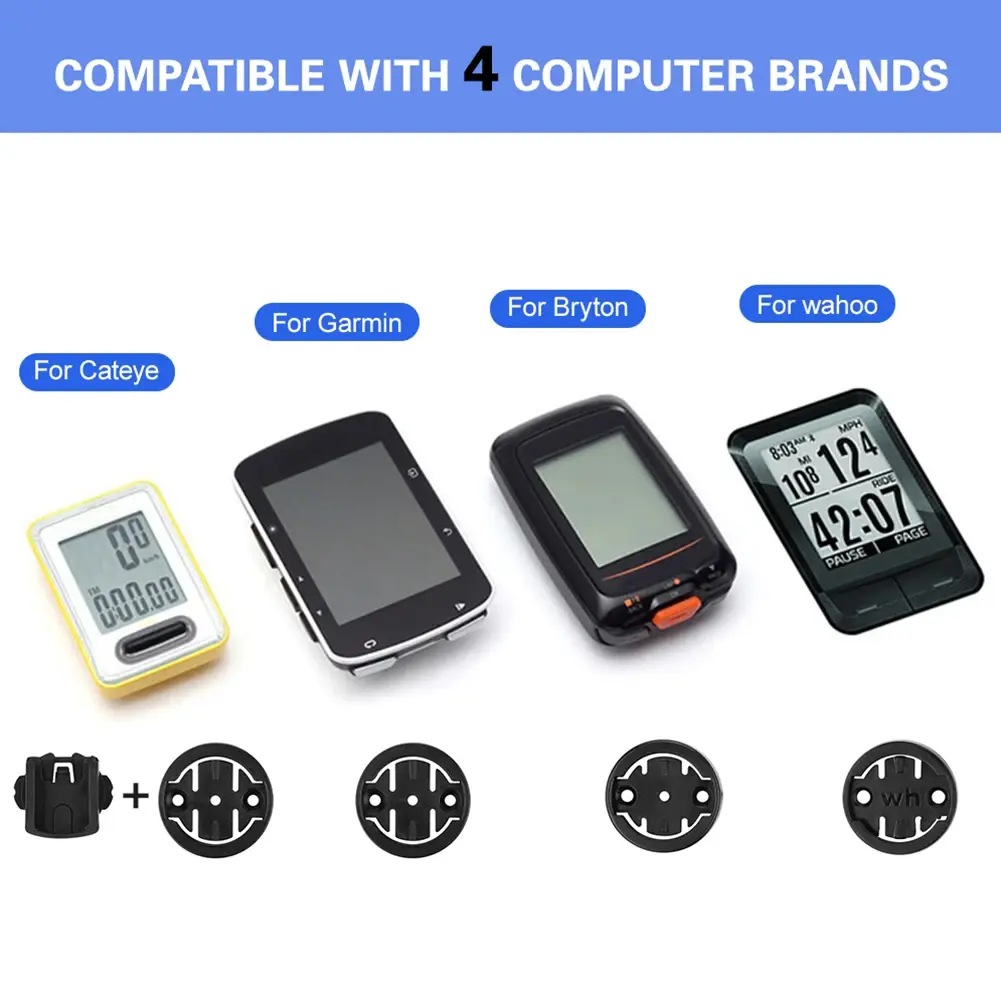 Bicycle Computer Adjustable Stem Mount Holder Stopwatch Speedometer Support Stand MTB Accessories for Garmin Bryton Cateye