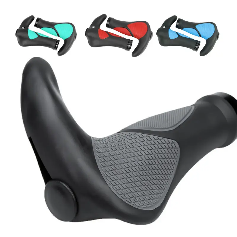 Bike Handlebar Ergonomics Bicycle Grips Bar Ends Plugs MTB Grips Comfortable Grips Cycling Parts Bike Handle Grips For Bicycle
