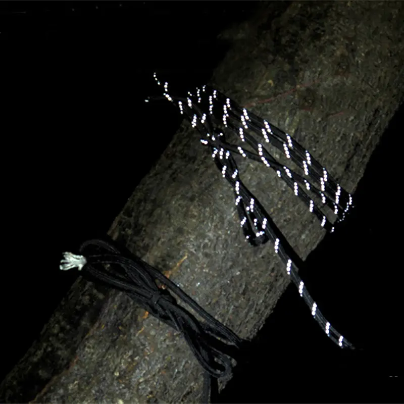 Reflective Tent Rope 550 Paracord Cord 7 Strands 4mm Camping Survival Accesorios Warning Parachute Line Hiking Canopy Lanyard