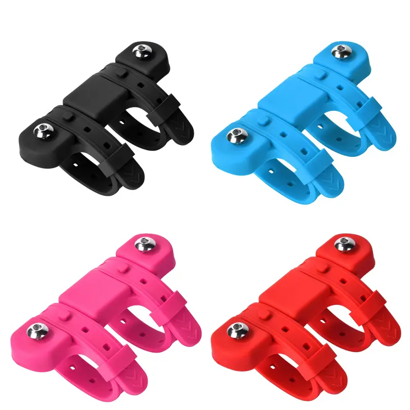 Bicycle Water Bottle Holder Adaptor 5 Colors Silicone Bottle Cage Strap Seatpost Fork Frame Multi Location Mounting Rack Bracket