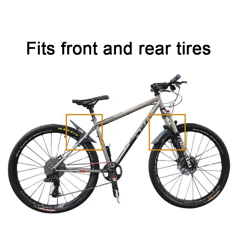 1/2PCS Bicycle Fenders Wider Fat Fenders Front Rear MTB Road Bike Tire Wings Mud Guard Bicycle Tire Wheel Fenders Bike Parts