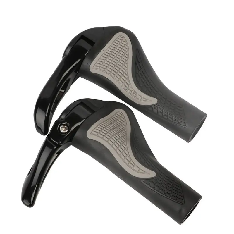 MTB Bicycle Grips Horns Shofar Vice Handlebar Grips Cycling Shockproof Dust-proof Bike Grips Rubber Bilateral Locked Bike Parts