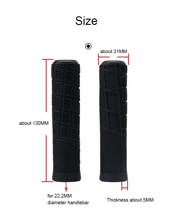 ODI Silicone Bike Handlebar Grips MTB Anti Slip Bicycle Handlebar Cover Shock Absorbing Mountain Folding BMX Cycling Handle Cuff
