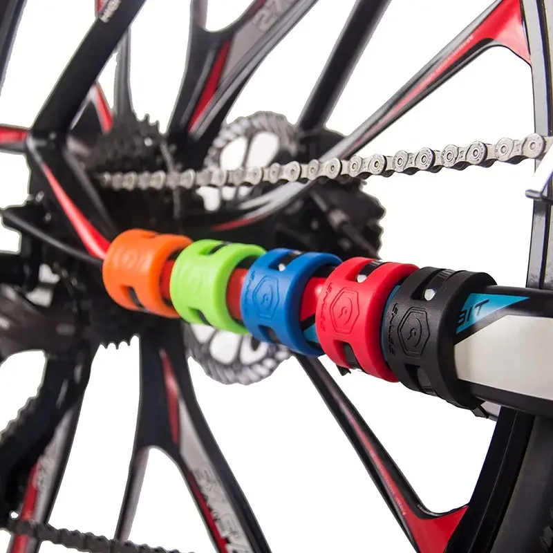 1/4PCS Bicycle Chain Protector MTB Road Bike Frame Protector Rear Fork Guard Cover Cycling Chain Sticker Chainstay Equipment