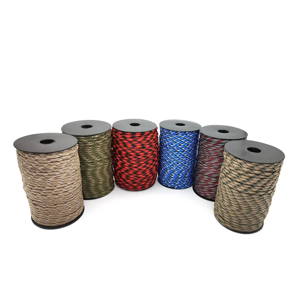 7-Core 550 Paracord 100meters 4mm Parachute Cord Outdoor Camping survival Rope kit Umbrella Tent Lanyard Strap