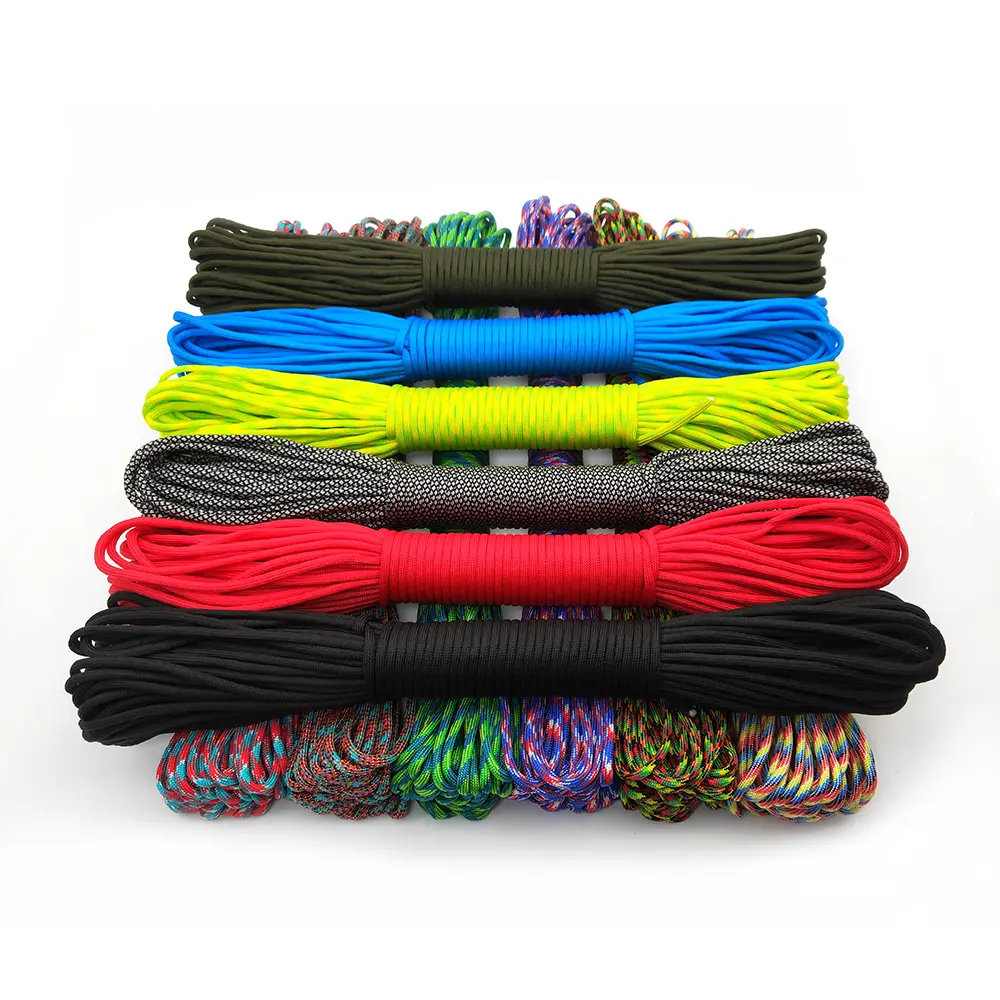 31 Meters Dia.4mm 9 stand Cores Paracord for Survival Parachute Cord Lanyard Camping Climbing Camping Rope Hiking Clothesline