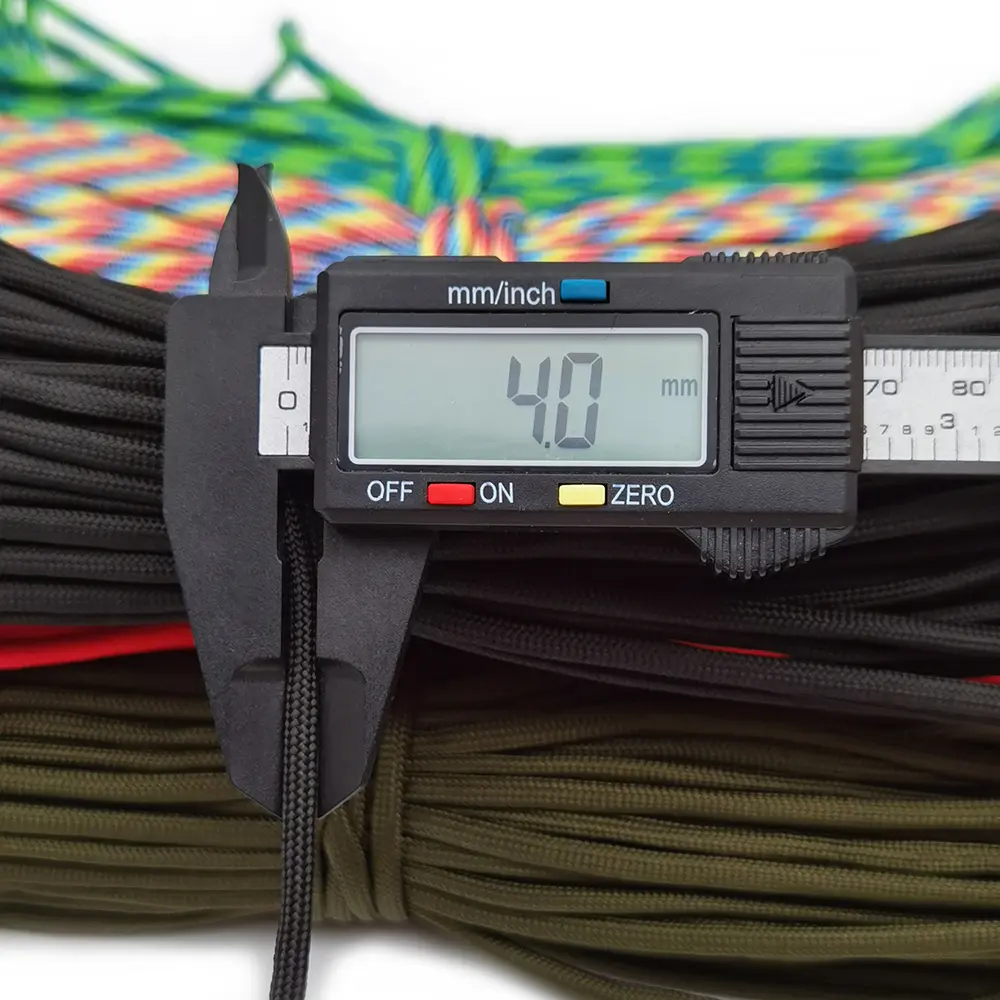 31 Meters Dia.4mm 9 stand Cores Paracord for Survival Parachute Cord Lanyard Camping Climbing Camping Rope Hiking Clothesline