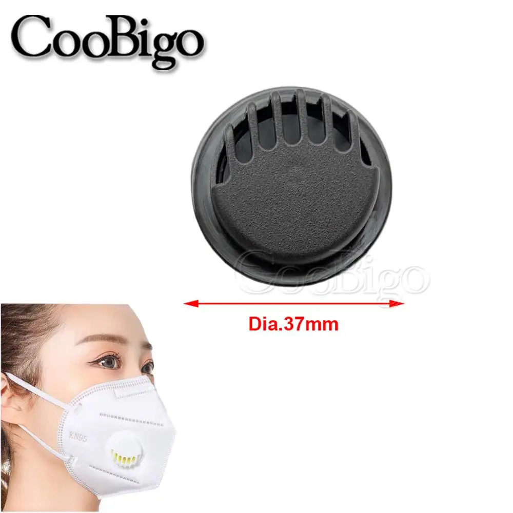 20pcs Breathing Mask Replacement Valve Round Shape Activated Carbon Breathing Filters Air Valve Filter Mask DIY Accessories