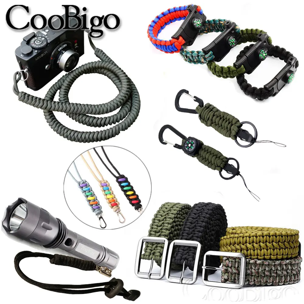 100/328ft 3mm Paracord Lanyard Parachute Cord One Core Rope Outdoor Survival Camping Hiking Tent Bracelets Key Accessories