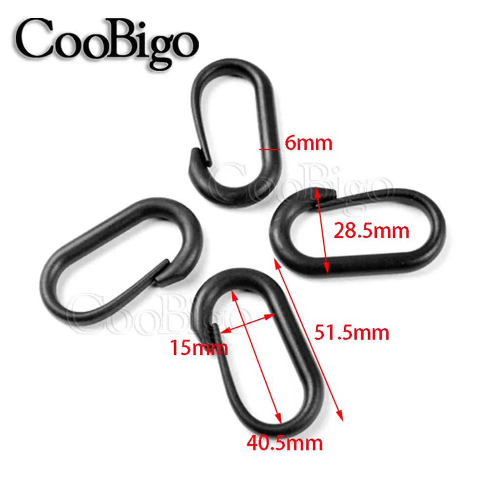 5pcs Plastic Carabiner D-Ring Locking Buckle Hanging Hook Keychain for Outdoor Molle Tactical Backpack Bags Kering Accessories