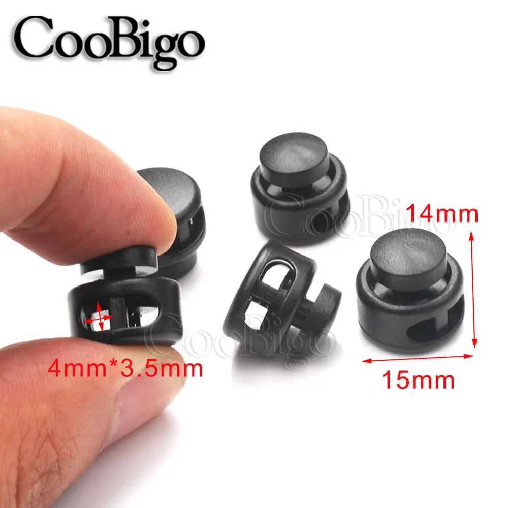 10pcs Plastic Cord Lock Stopper Toggle Clip Paracord Lanyard Drawstring Bag Sportswear Hat Garments Shoelace DIY Accessories