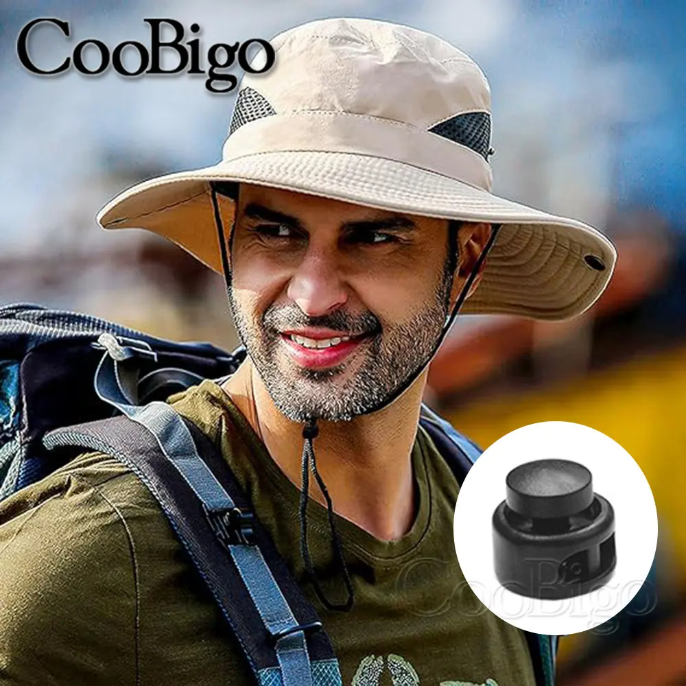 10pcs Plastic Cord Lock Stopper Toggle Clip Paracord Lanyard Drawstring Bag Sportswear Hat Garments Shoelace DIY Accessories