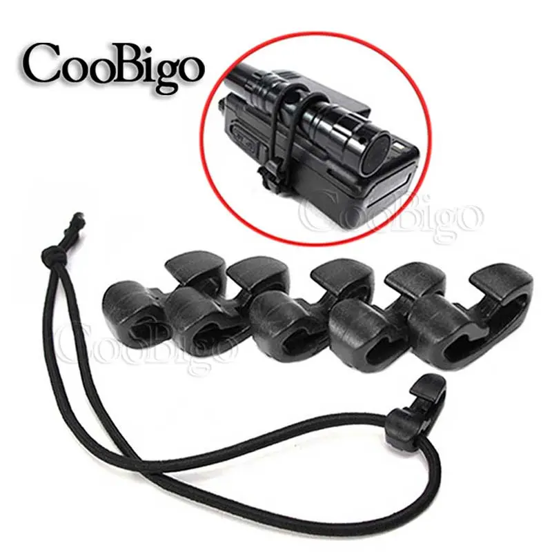 5pcs Black Outdoor External Strapping Plastic Hook Rope Buckle Elastic Rope Cord Bungee Ties With Hook Backpack Bag Parts