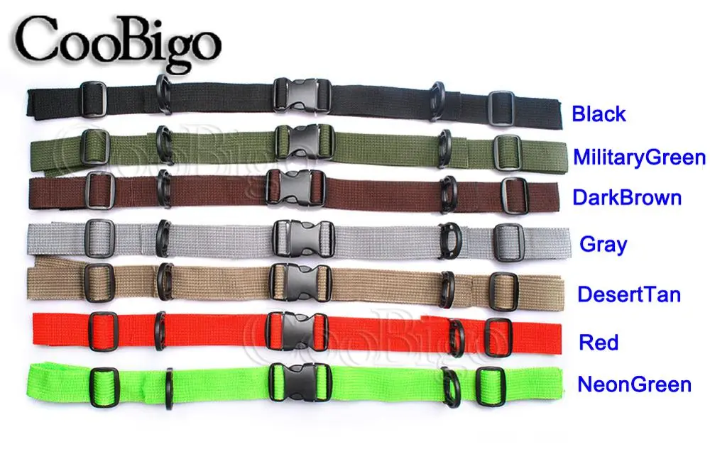 1Pcs 1" Outdoor Camping Tactical Backpack Chest Harness Strap Webbing Sternum Adjustable Dual Release Buckle D Ring Bags Strap