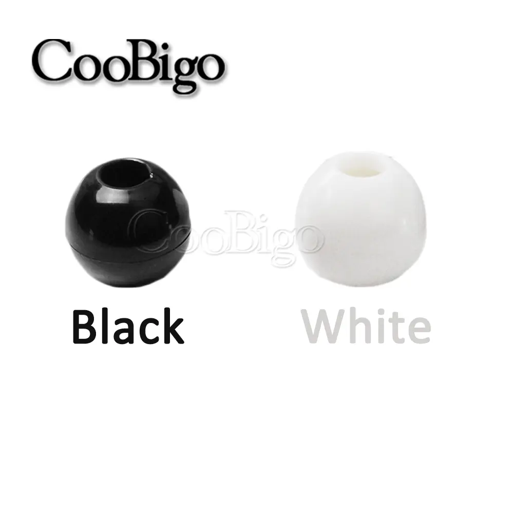 Ball Cord End Rope Bead for Bungee Elastic Tarp Tie Paracord Bracelet Outdoor Travel Hiking Camping Tent Accessory Plastic 5pcs