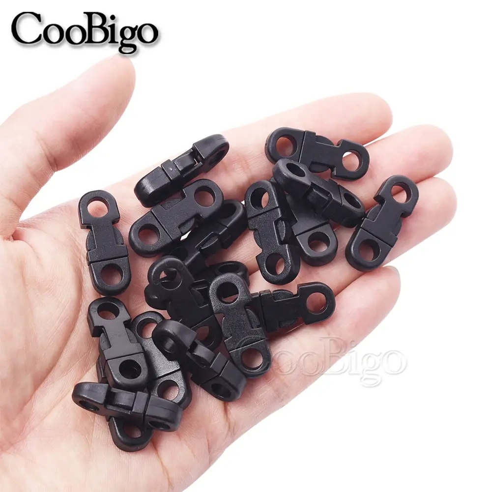 10pcs Paracord Bracelet Clip Plastic Mini Side Release Buckles Safety Breakaway Clasp for Backpack Cameras Strap DIY Wristband