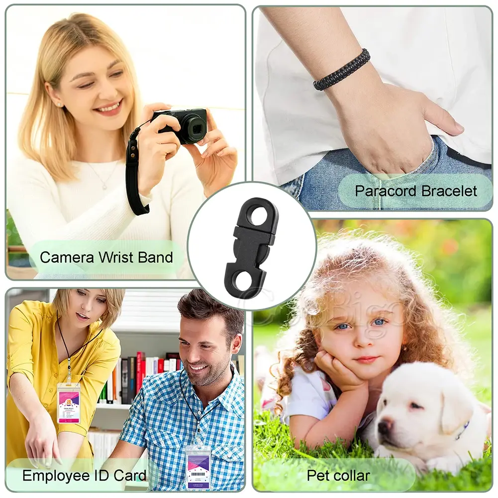10pcs Paracord Bracelet Clip Plastic Mini Side Release Buckles Safety Breakaway Clasp for Backpack Cameras Strap DIY Wristband