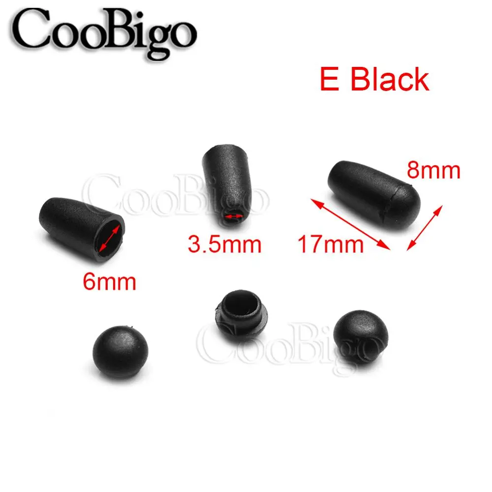 Cord Ends Bell Stopper With Lid Lock Rope Clasp Toggle Clip Paracord Drawstring Bag Sportswear Hoodies DIY Accessories 10pcs