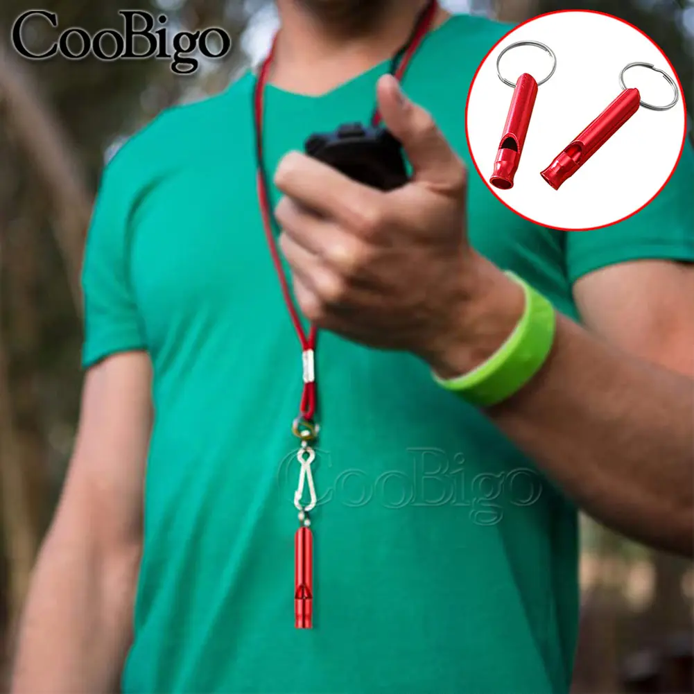 1pcs Portable Whistle Training Whistle Keychain Keyring Outdoor Backpack Camping Hiking Emergency Survival Tools Multifunctional