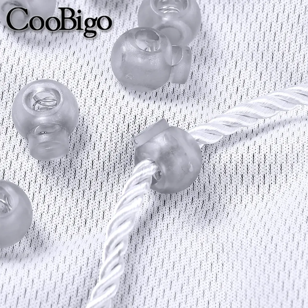 10pcs Survive Toggle Clip Cord Lock Stopper Rope Clamp Paracord Camp Shoelace Shoe Lace Buckle for Backpack Hike Outdoor