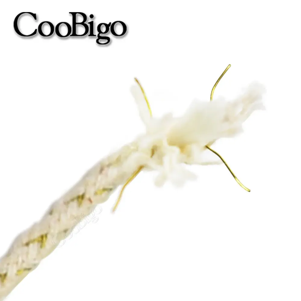 20pcs Replacement Lighter Copper Wire Cotton Core Wick for Petrol Zippo Lighter Kerosene Oil Lighter Accessories