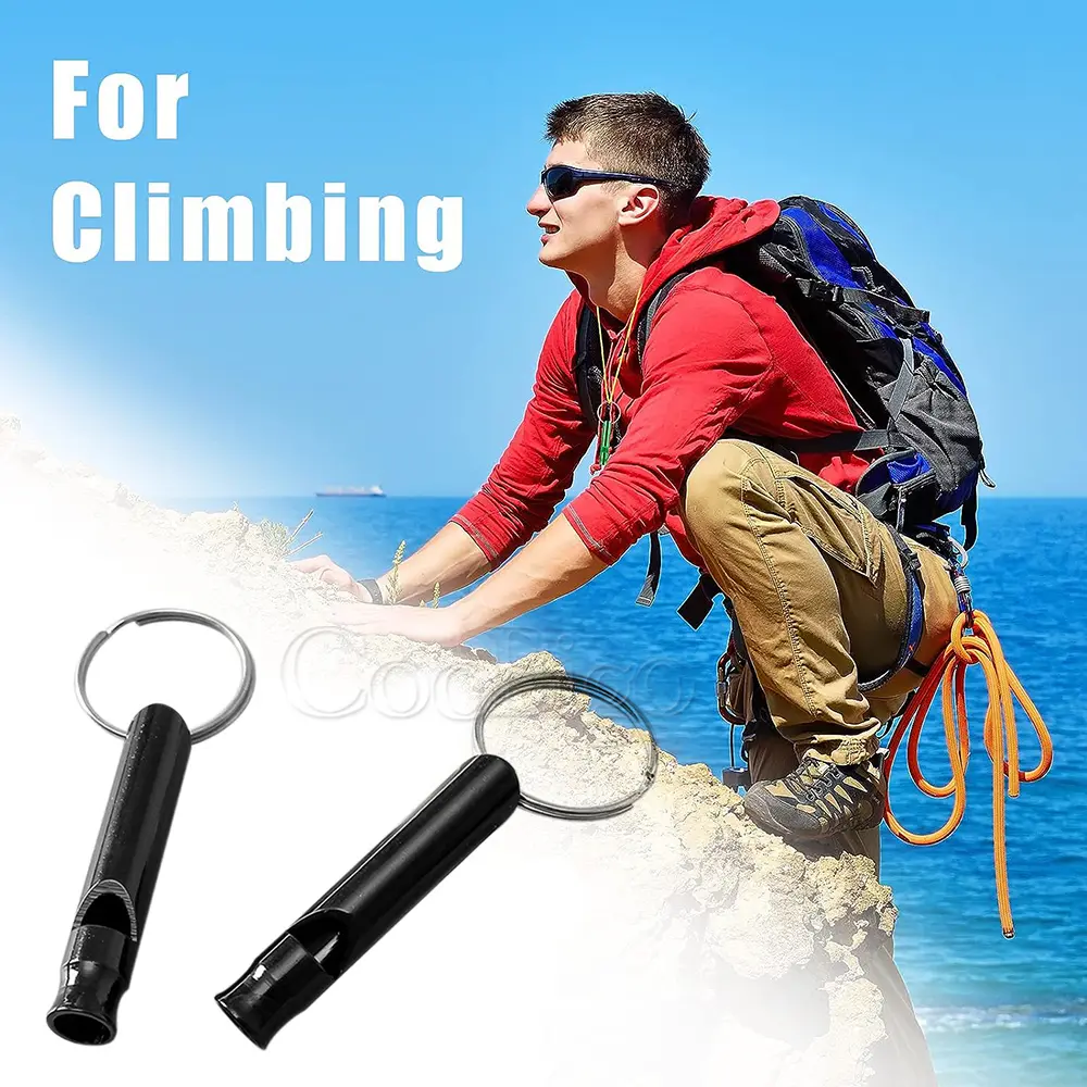 1pcs Portable Whistle Training Whistle Keychain Keyring Outdoor Backpack Camping Hiking Emergency Survival Tools Multifunctional