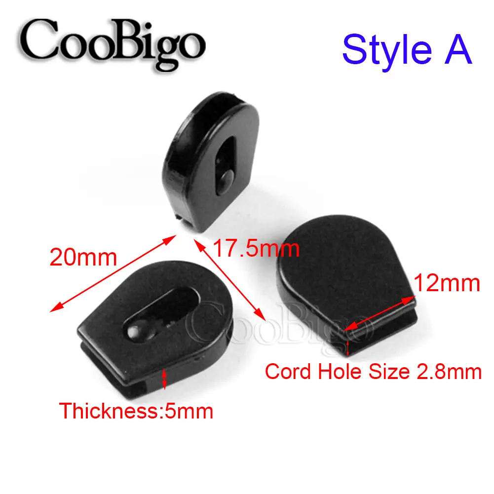 10pcs Plastic Cord Lock Ends Stopper Wheel Pull Strings Clip Shoelace Rope Clamp for Backpack Bag Paracord Clothing Accessories