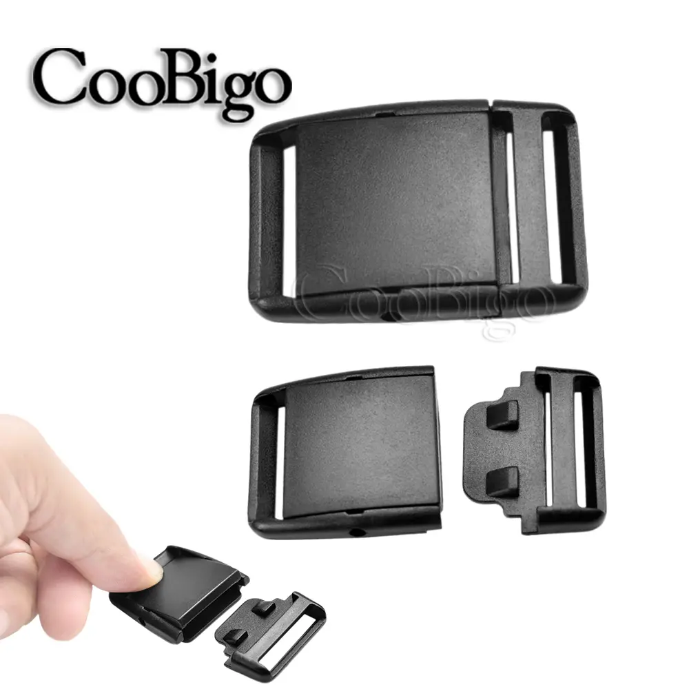 5pcs 20mm 25mm 30mm 38mm Plastic Center Release Buckles For Sports Bags Outdoor Backpack Gym Luggage Belt Buckle Accessories