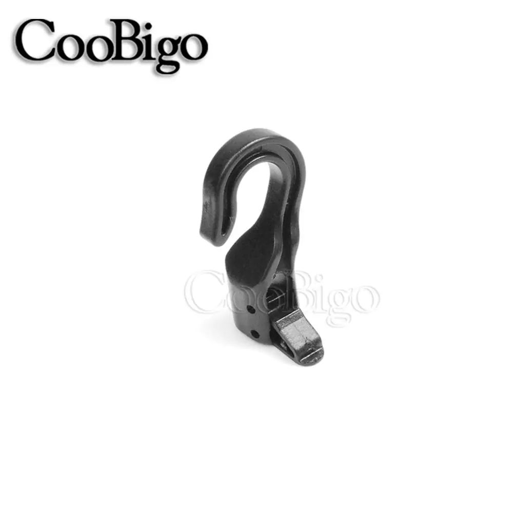 10pcs Open End Cord Hooks Snap Boat Kayak Motorcycle rope Buckle camping tent hook For Bungee Shock Elastic Bungee Cord Straps