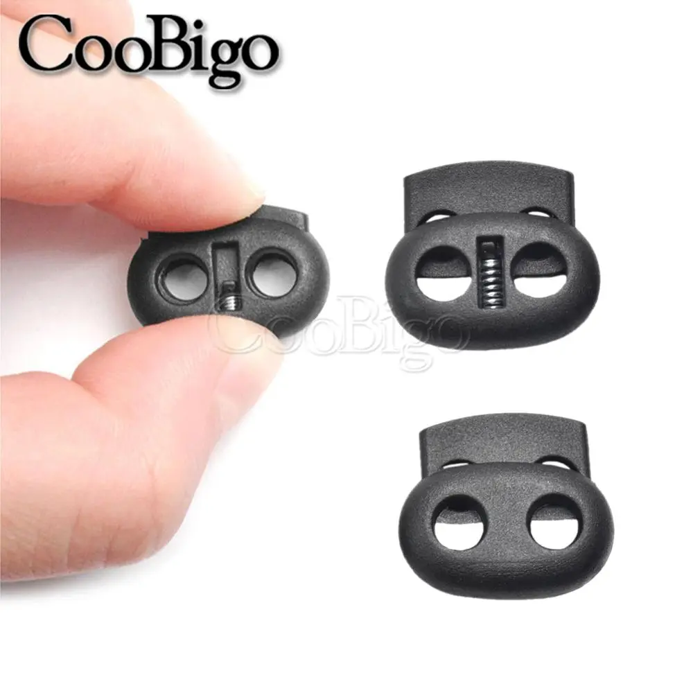 12pcs Cord Lock Stopper Paracord Clip Toggle Clamp Rope End Bean Buckle Lanyard Shoelace Sportswear Accessory 5mm Hole Colorful