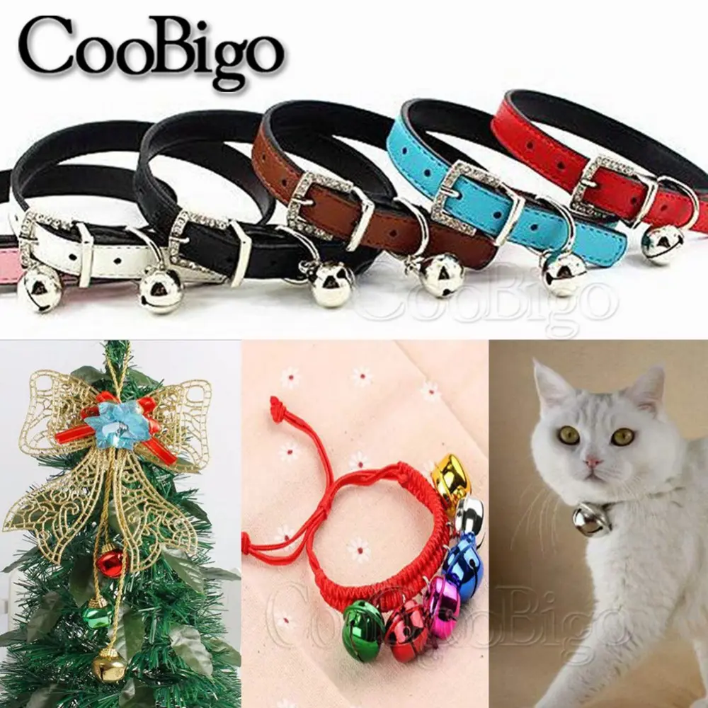 10pcs Small Chime Jingle Bell Charms Metal Bells for Fishing Rod Pet Cat Collar Outdoor DIY Camping Trip Alarm Tent Decoration