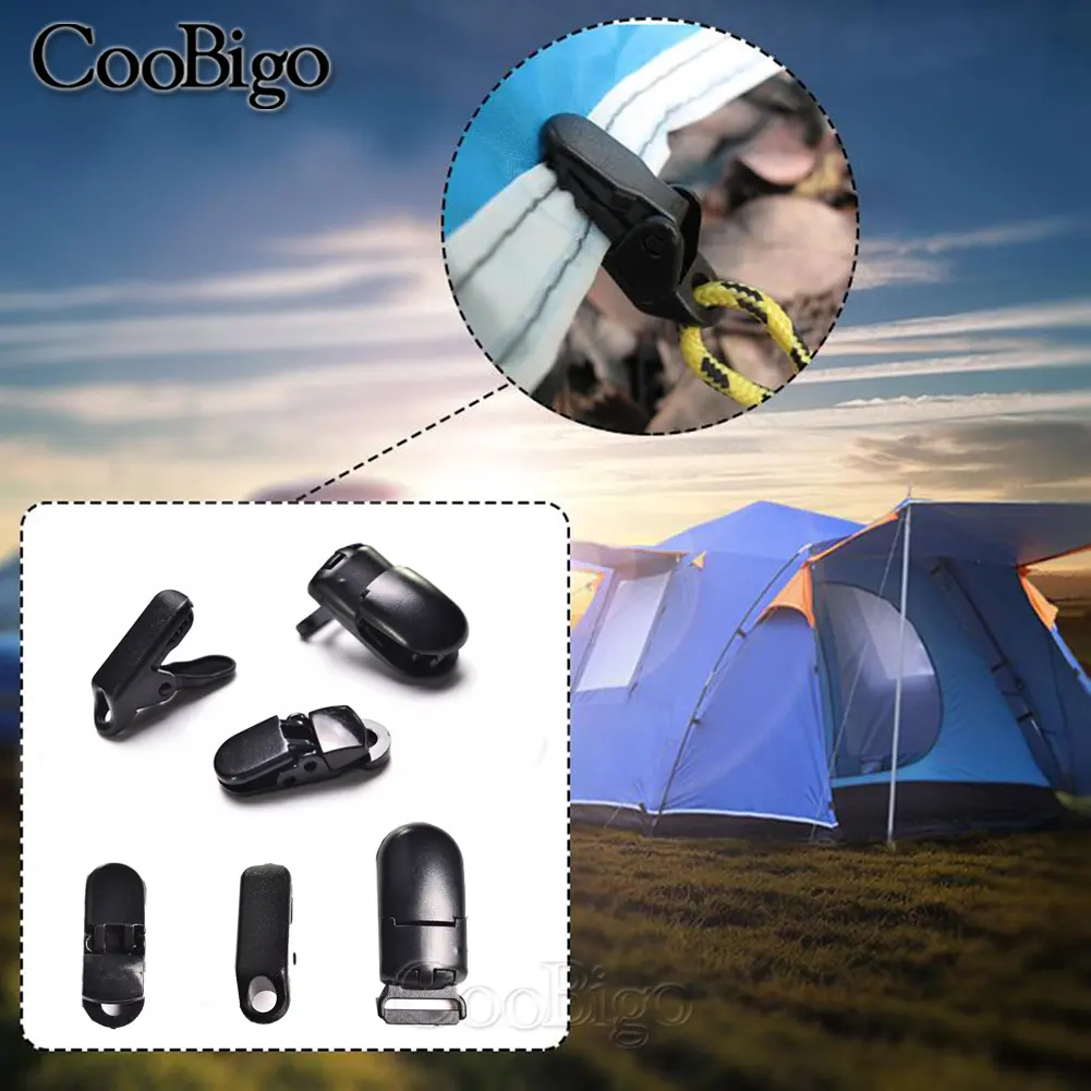 12pcs Tent Awning Canopy Clamp Tarp Clip Outdoor Caravan Snap Canvas Kit Jaw Grip Tarcpaulin Camp Hike Gripper Trap Tighten Tool