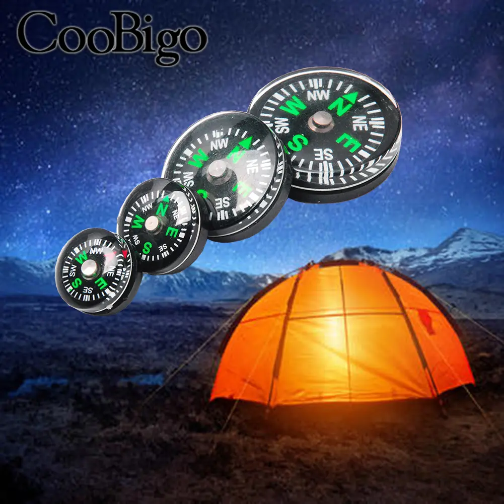 Portable Compass Handheld Compasses Trekking Climbing Hiking Camping Navigation Outdoor Emergency Survival Tools Plastic 5pcs
