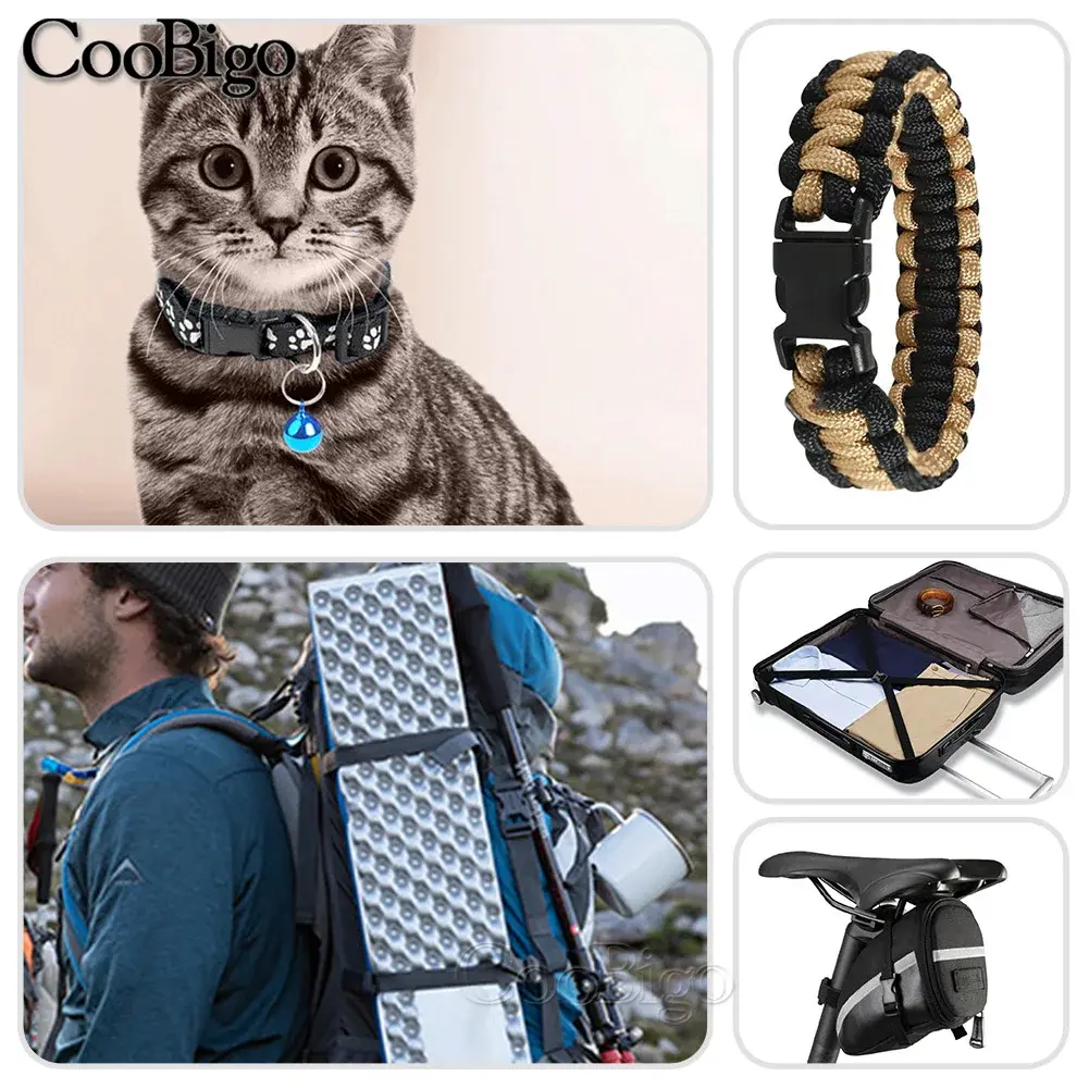10pcs 3/8" Plastic Side Release Buckles Contoured Paracord Bracelets Clips for Outdoor Camping Backpack Bag Strap Dog Collar