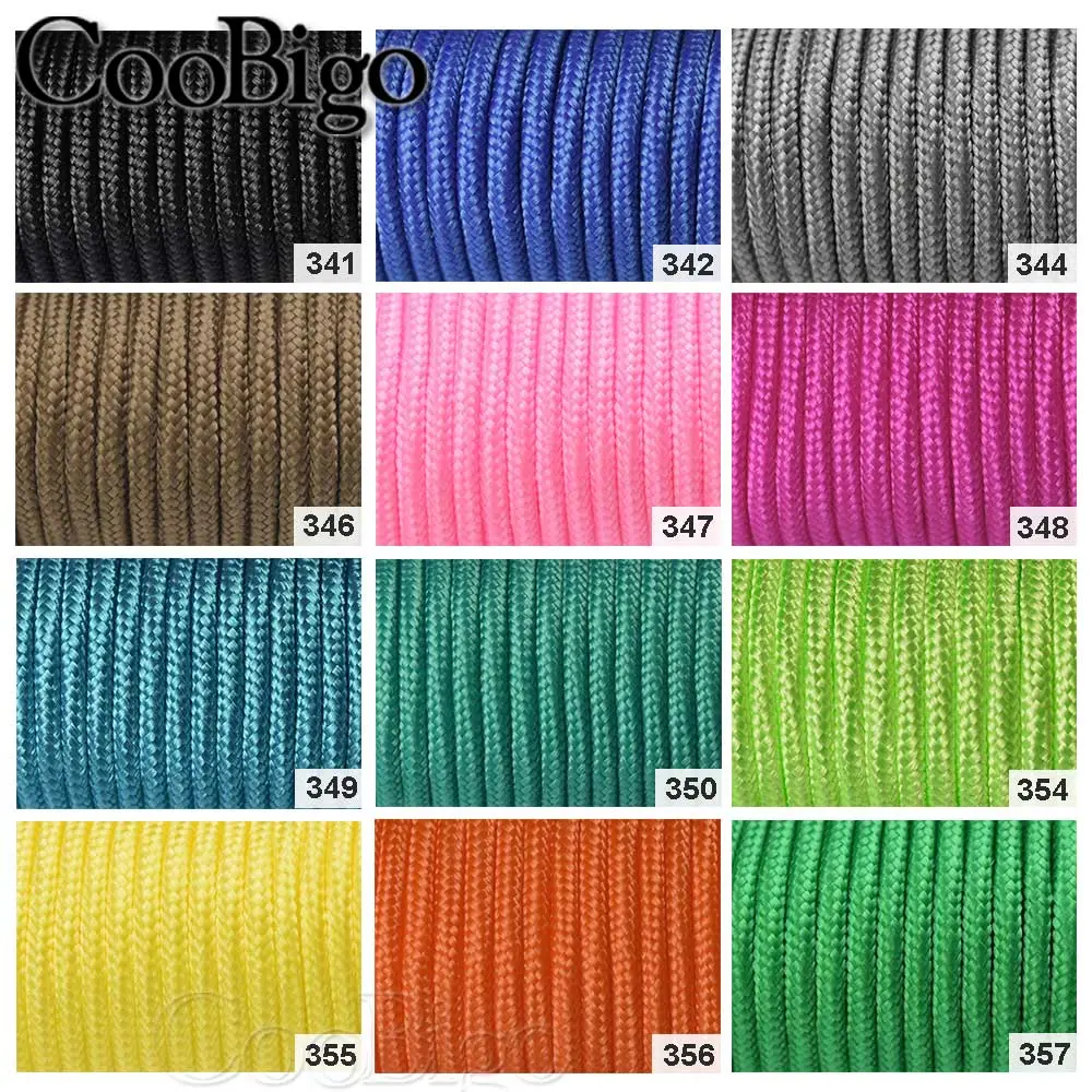 3mm Parachute Cord Lanyard Rope for Paracord Bracelet Outdoor Hiking Camping Tent Tactical Accessory One Core Inside 30M 100M