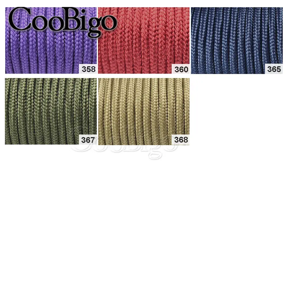 3mm Parachute Cord Lanyard Rope for Paracord Bracelet Outdoor Hiking Camping Tent Tactical Accessory One Core Inside 30M 100M