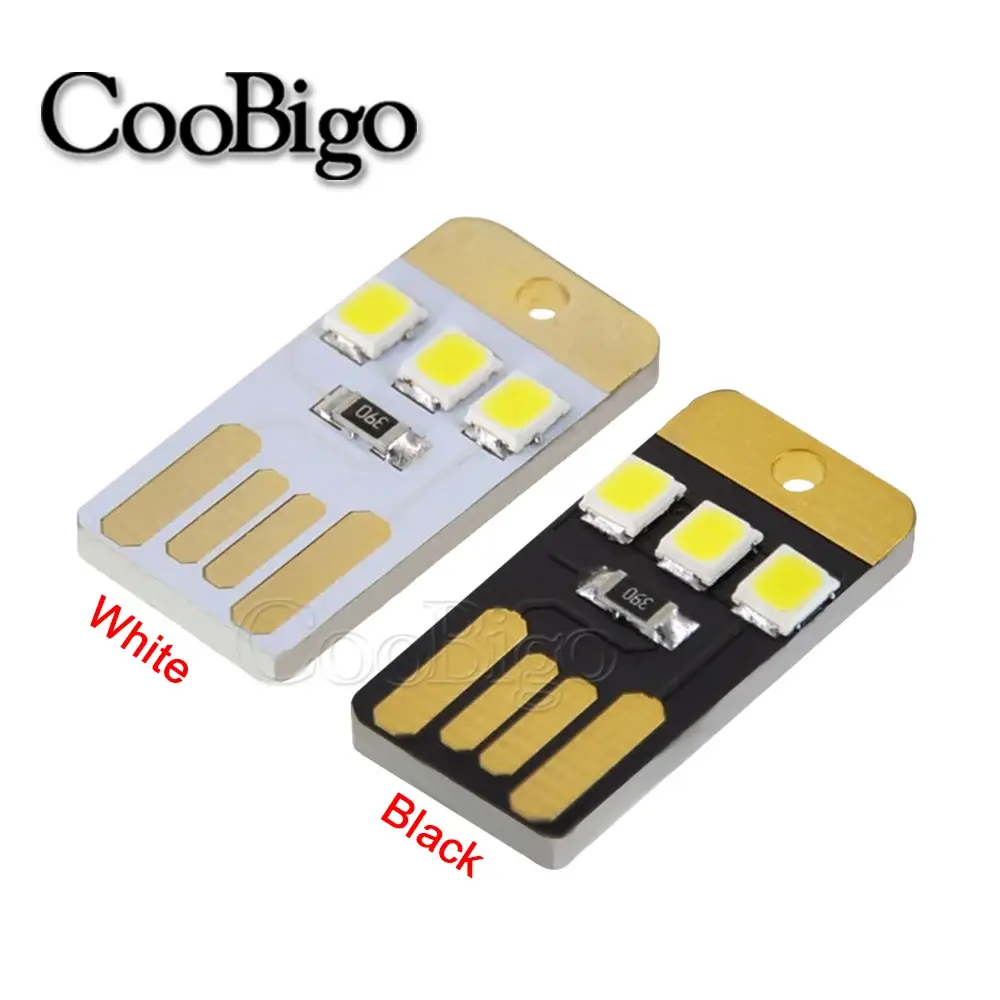 10pcs Portable Energy Saving Flashlight Mobile USB LED Keychain Light for Camping Night Hiking Tent Lamp Outdoor Nightlight