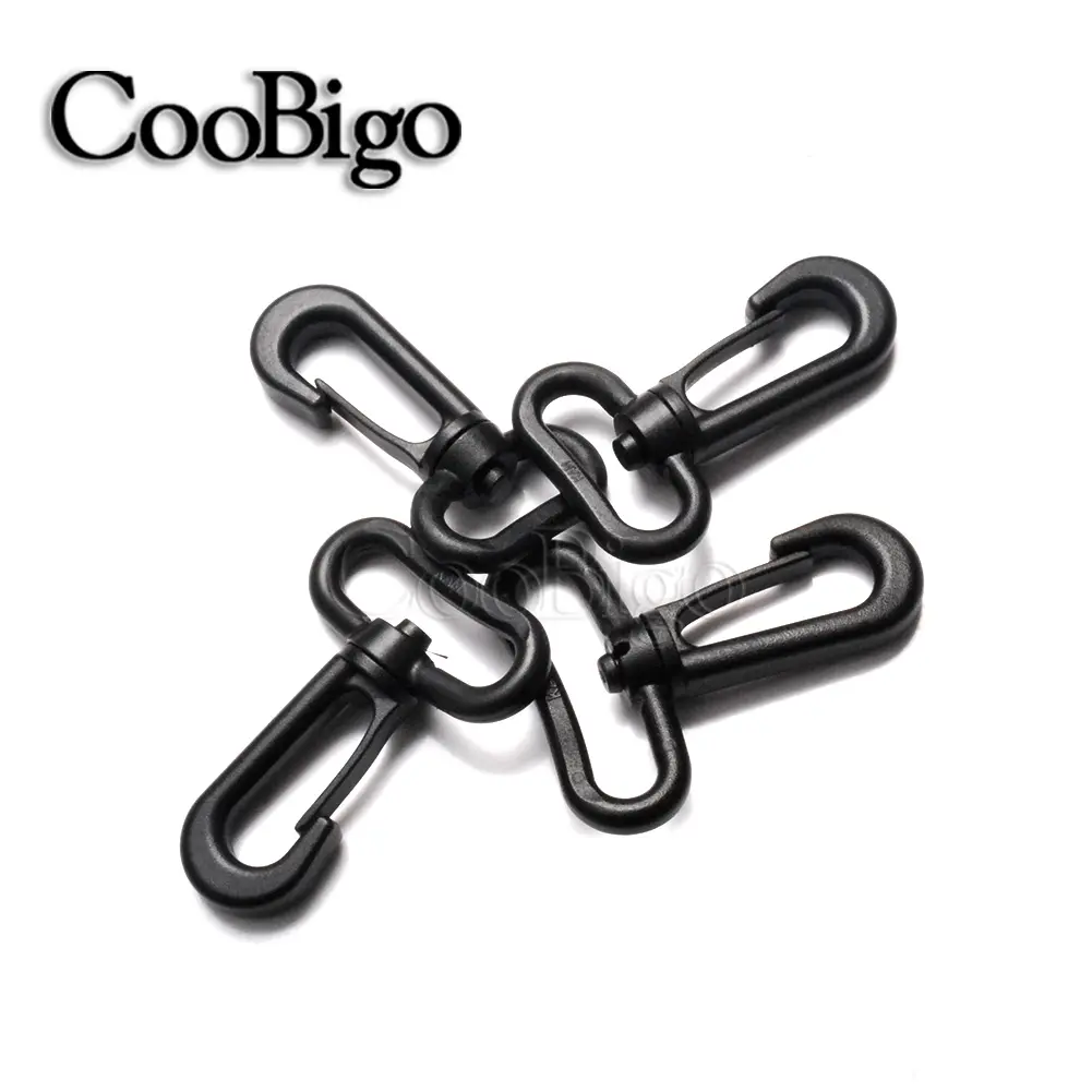 20mm 25mm 31mm 38mm Plastic Rotary Lobster Clasp Snap Hooks Keychain Lanyard Buckle Webbing Backpack Bag Strap Accessories 5pcs
