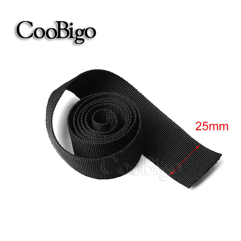 10yards Polypropylene Webbing Ribbon Band Knapsack Strapping Outdoor Backpack Belt Bag Sewing Dog Collar DIY Accessories 25mm