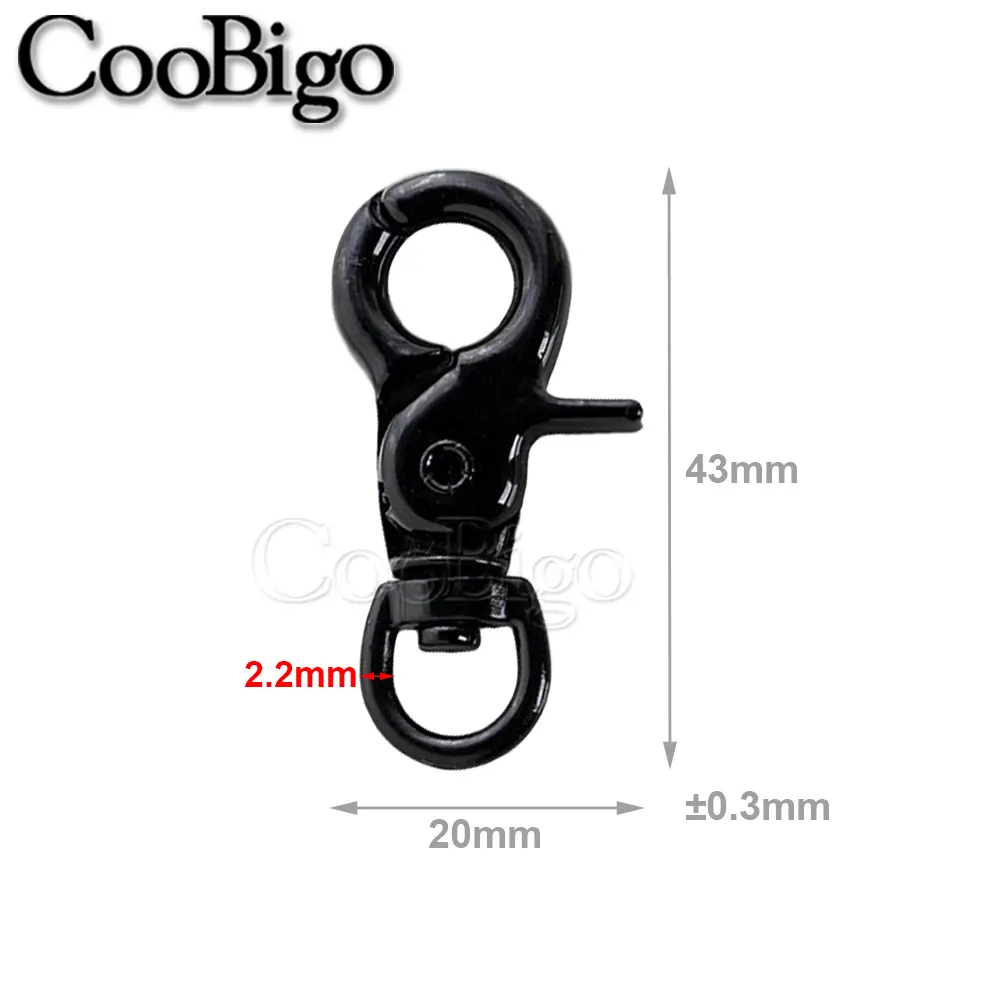 5pcs Metal Lobster Clasps Swivel Snap Hooks Buckles Outdoor Bag Strap Keychain Key Ring Lanyards DIY Hardware Accessories