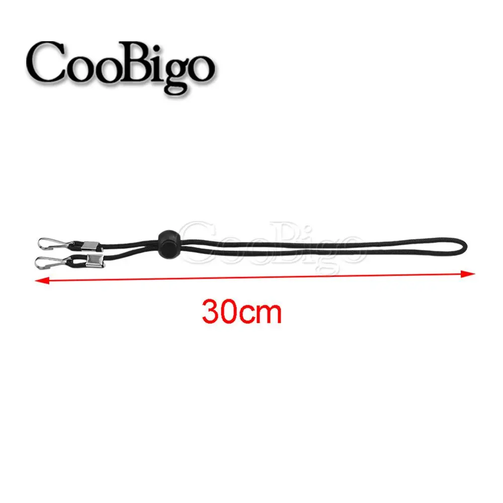 Masks Lanyard Holder Facemask Extension Adjustable Glasses Chain Rope Hang String Black 5pcs