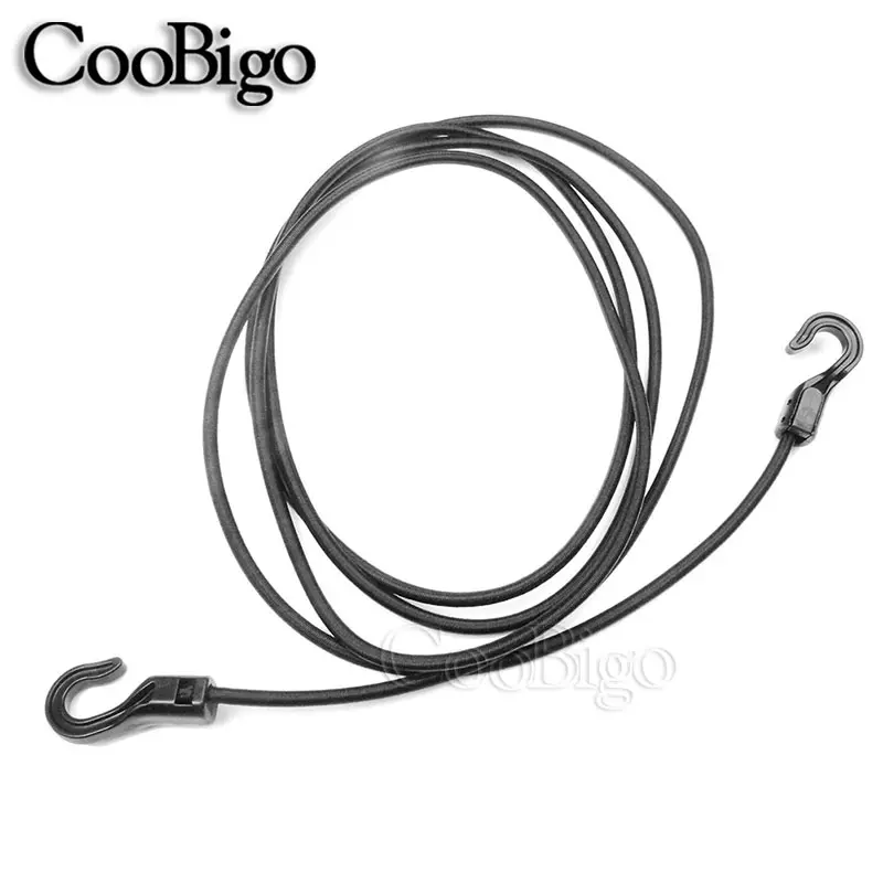 1set Heavy Duty Elastic Bungee Shock Cord Strap Stretch Plastic Hook for Car Luggage Tent Kayak Boat Canoe Bikes Rope Tie