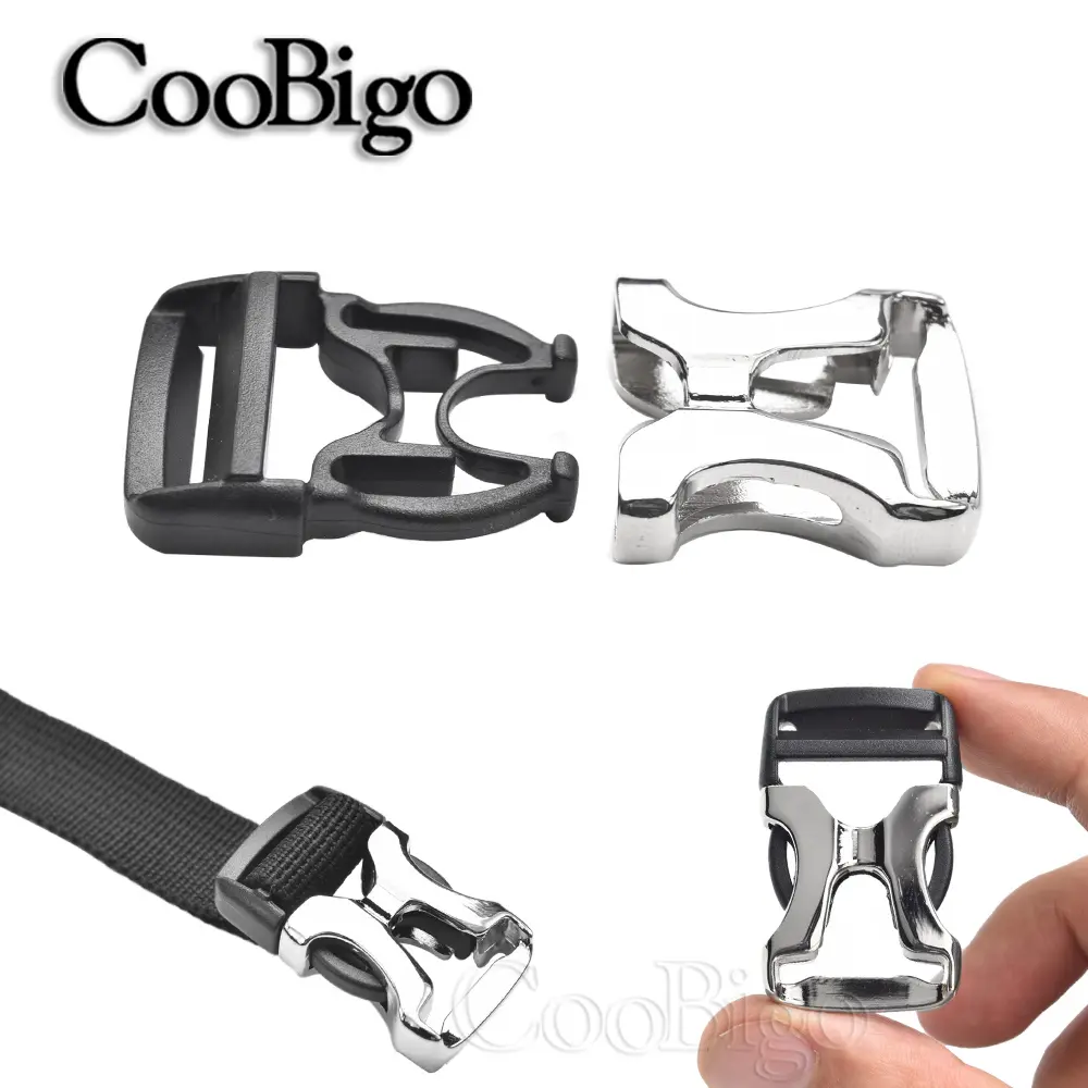 5pcs Plastic Release Buckle Paracord Bracelets Clips Adjust Buckles Outdoor Camping Backpack Strap Luggage Belt Accessories 20mm