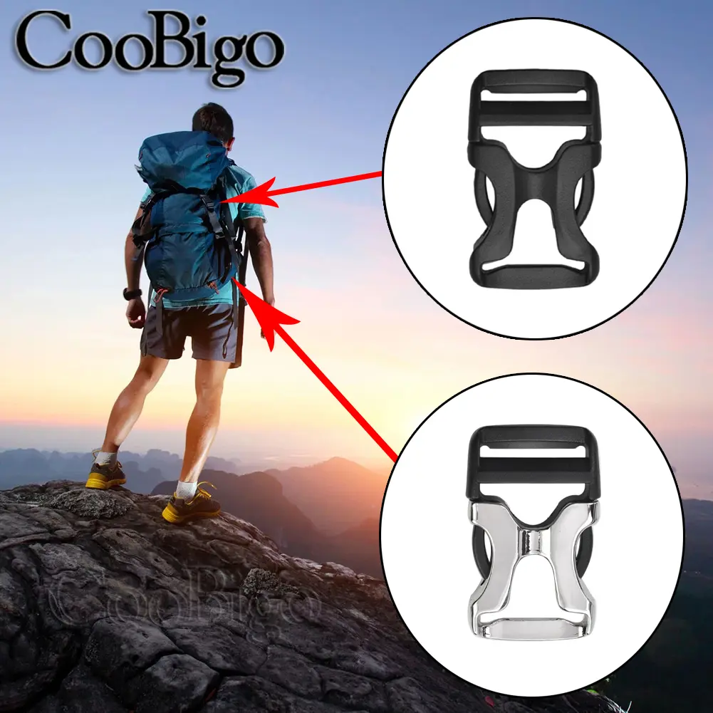 5pcs Plastic Release Buckle Paracord Bracelets Clips Adjust Buckles Outdoor Camping Backpack Strap Luggage Belt Accessories 20mm