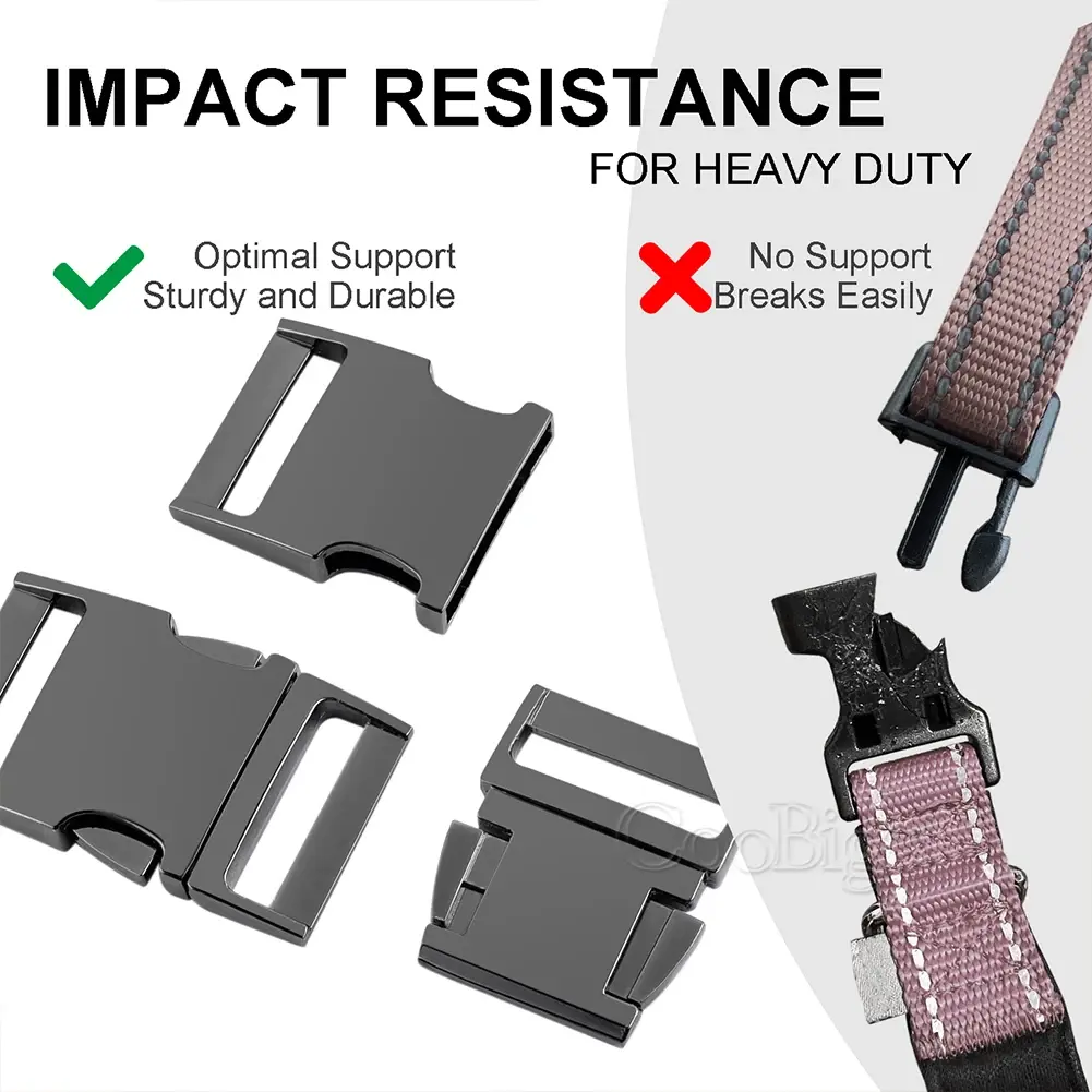 25mm Paracord Bracelet Clip Metal Side Release Buckle for Outdoor Camping Backpack Bag Strap Belt Webbing Pet Collar Accessories