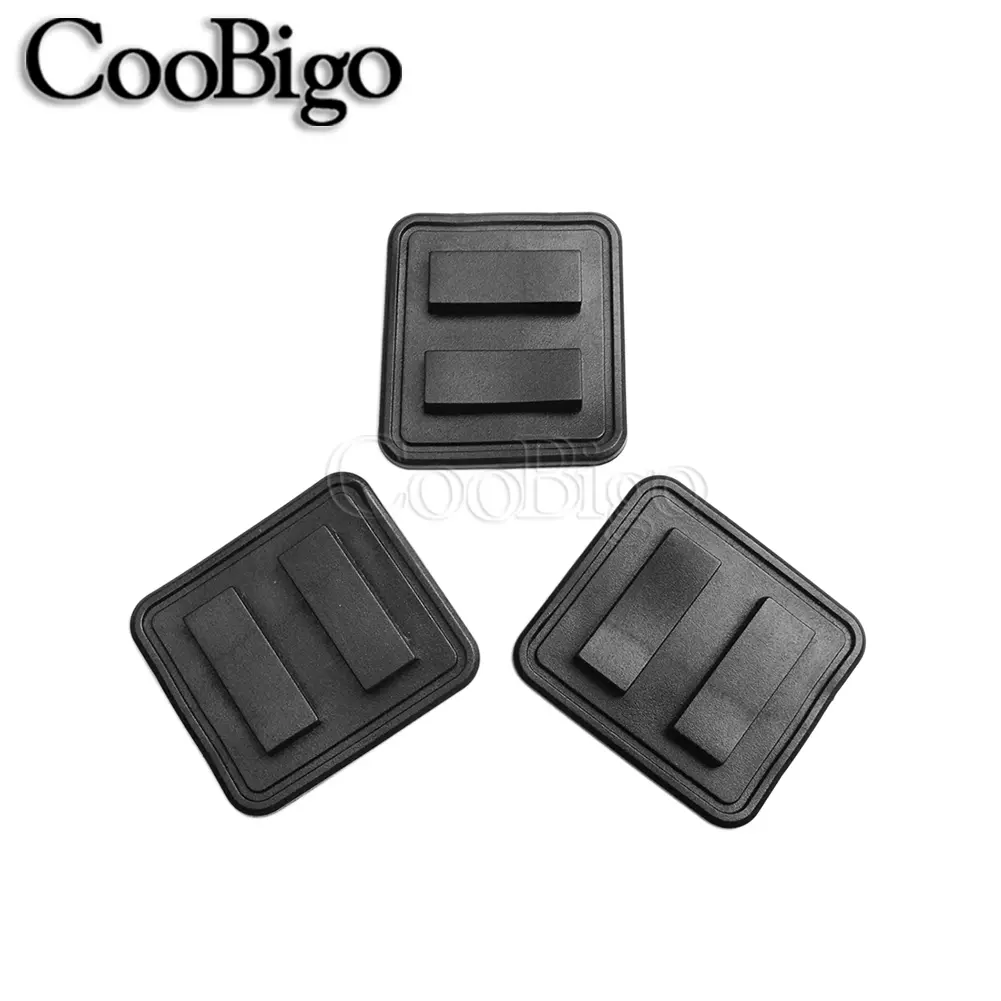 5pcs Backpack Shoulder Strap Pad Rubber Webbing Straps Pads Outdoor Tactical Bags Garment DIY Craft Accessories Plastic Black