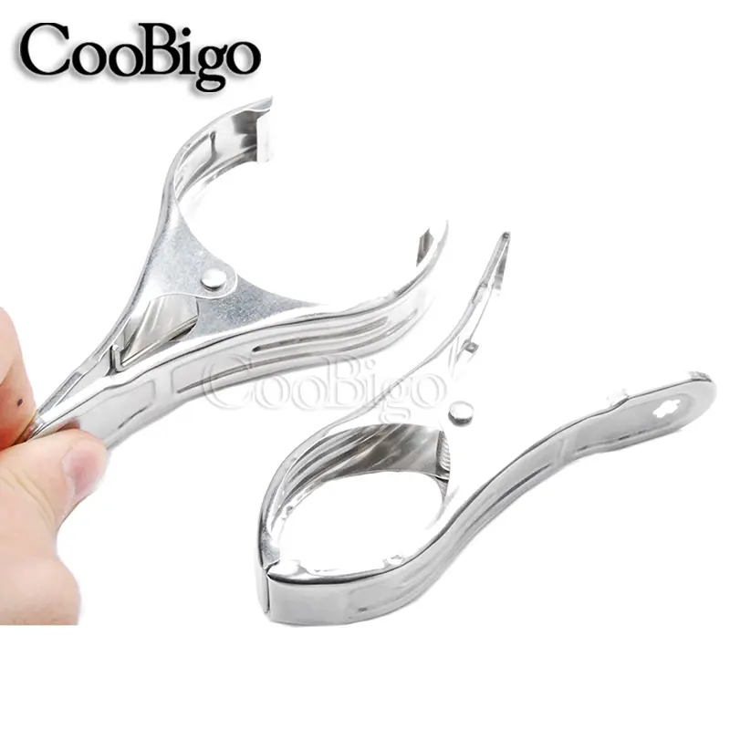 10pcs Metal Clip Clamp Grip Clasp Fastener Clothespin for Outdoor Camping Tent Lanyard Hanging Multi Purpose Stainless Steel