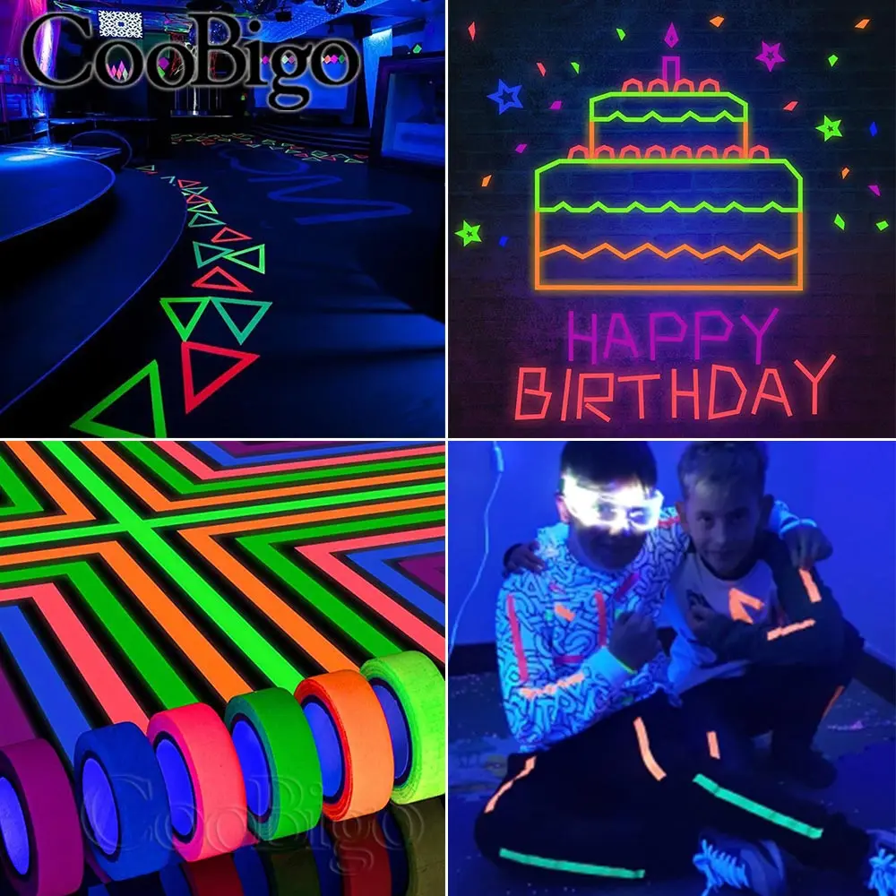 Bicycle Tape Reflective Strip Bike Fluorescent Self-adhesive Stickers Glow In The Dark DIY Cycling Outdoor Accessories 6pcs/set